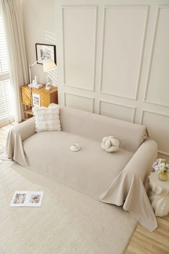 Sofaüberwurf Norka – Hellbeige – Ansicht 6