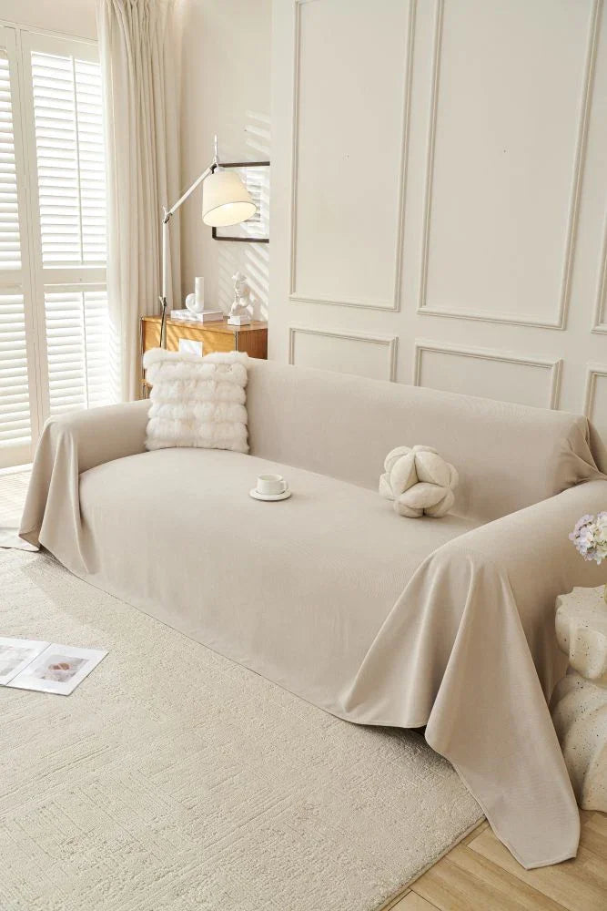 Sofaüberwurf Norka – Hellbeige – Ansicht 7