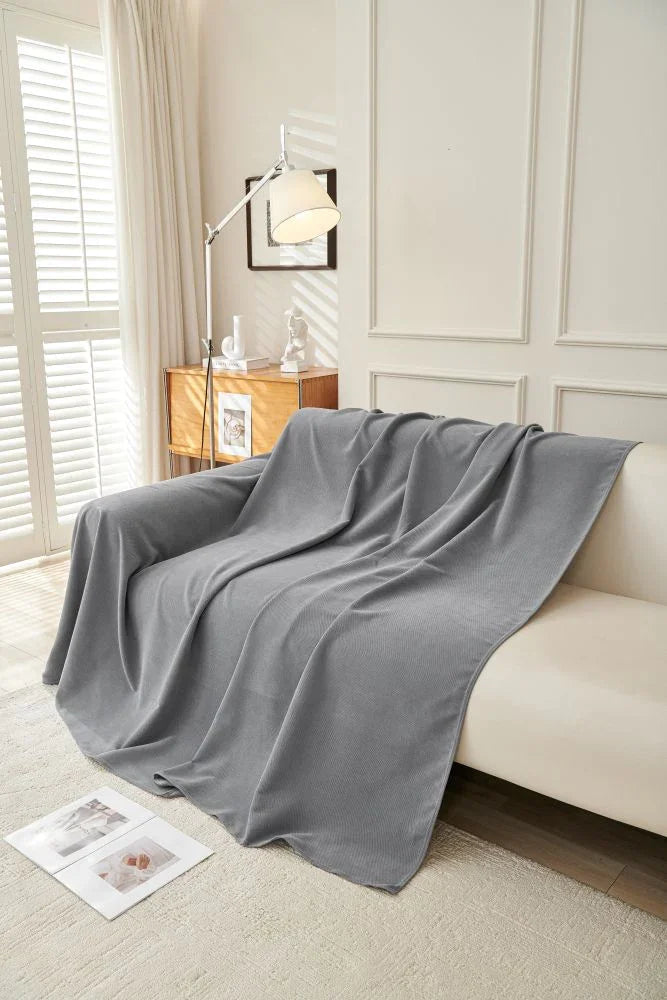 Sofaüberwurf Norka – Dunkelgrau – Ansicht 4