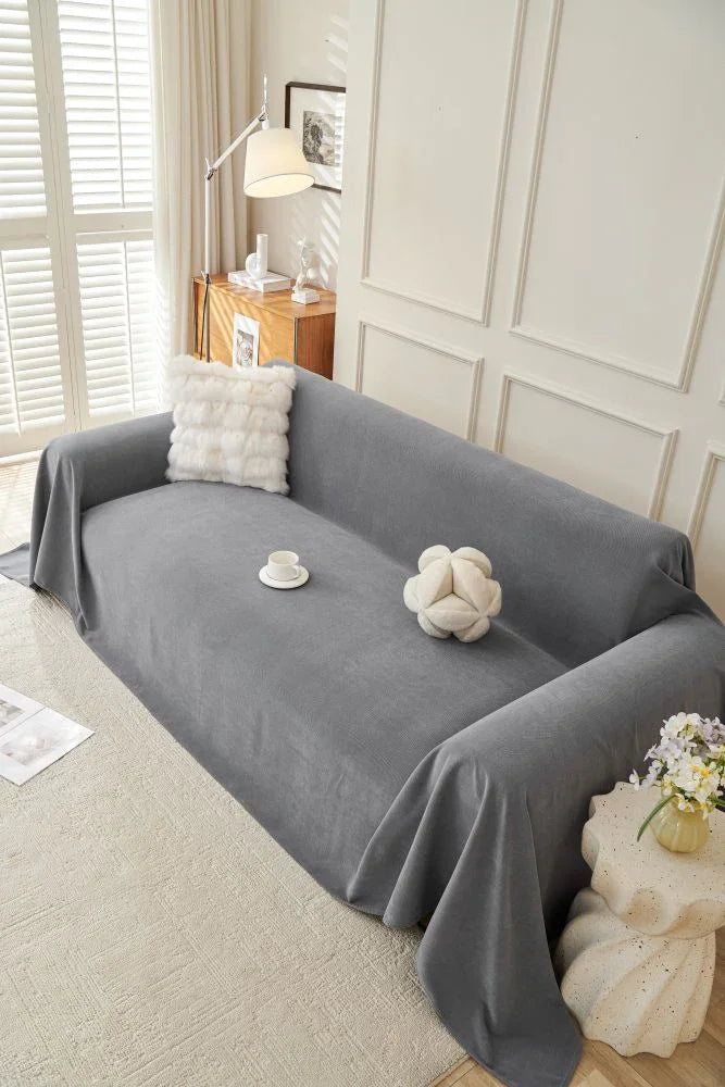 Sofaüberwurf Norka – Dunkelgrau – Ansicht 7