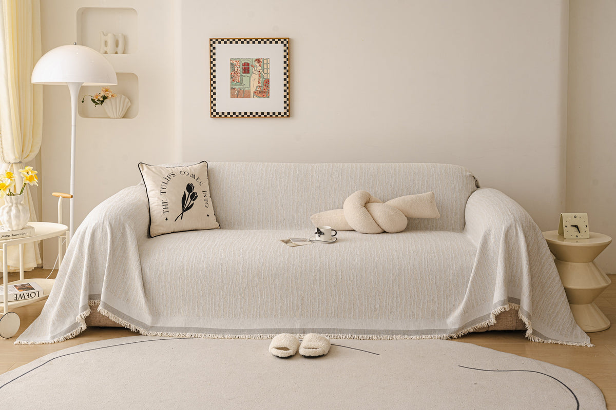 Sofaüberwurf Serena – Beige – Ansicht 6