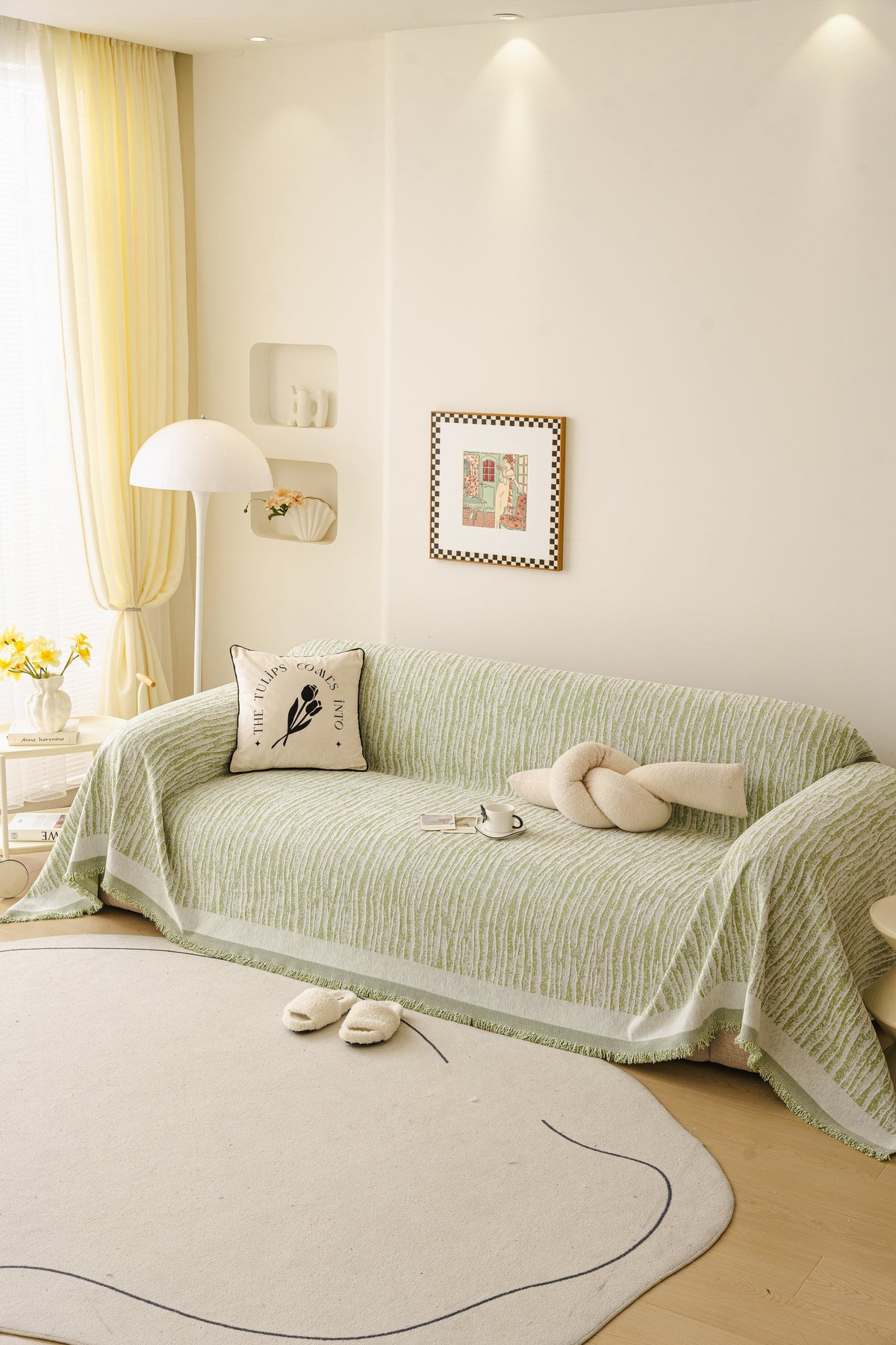 Sofaüberwurf Serena – Grün – Ansicht 2