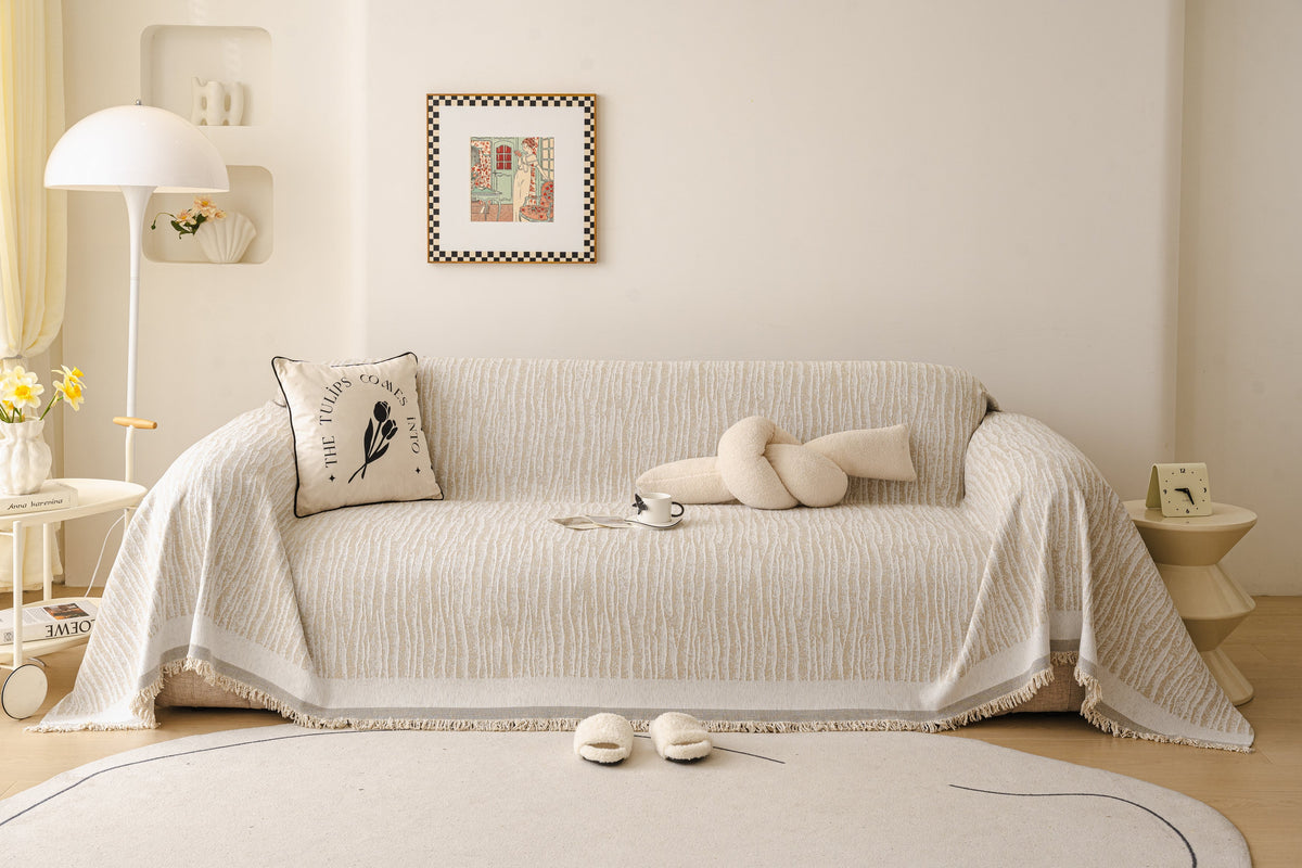 Sofaüberwurf Serena – Sandbeige – Ansicht 6