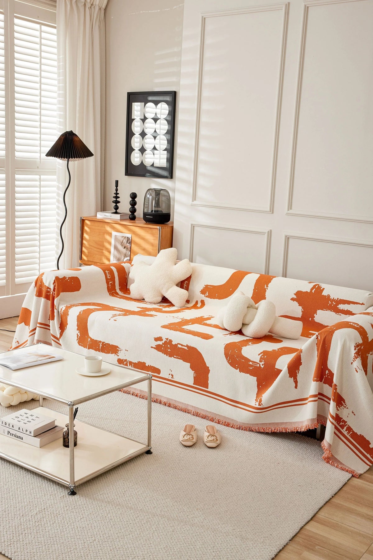 Sofaüberwurf Skymoore – Orange – Ansicht 2