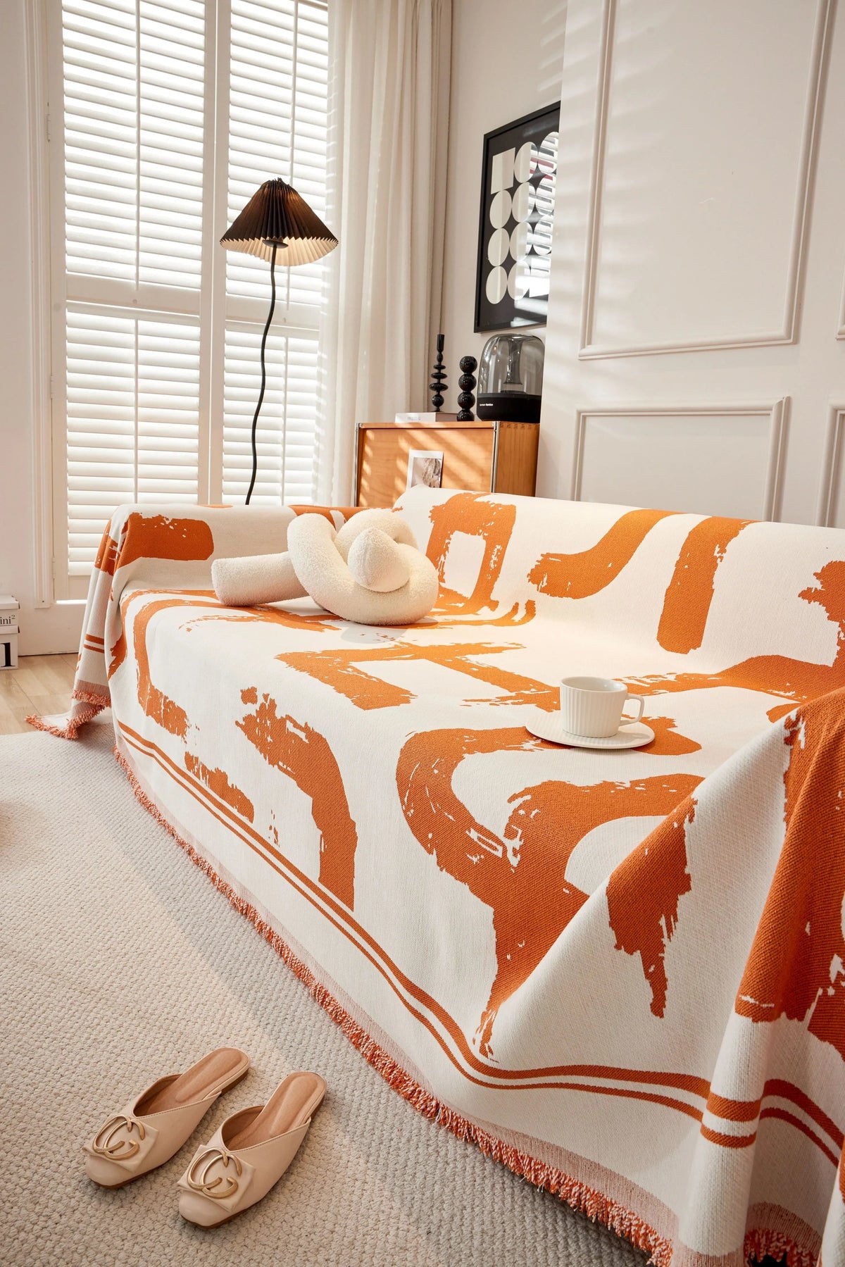 Sofaüberwurf Skymoore – Orange – Ansicht 3