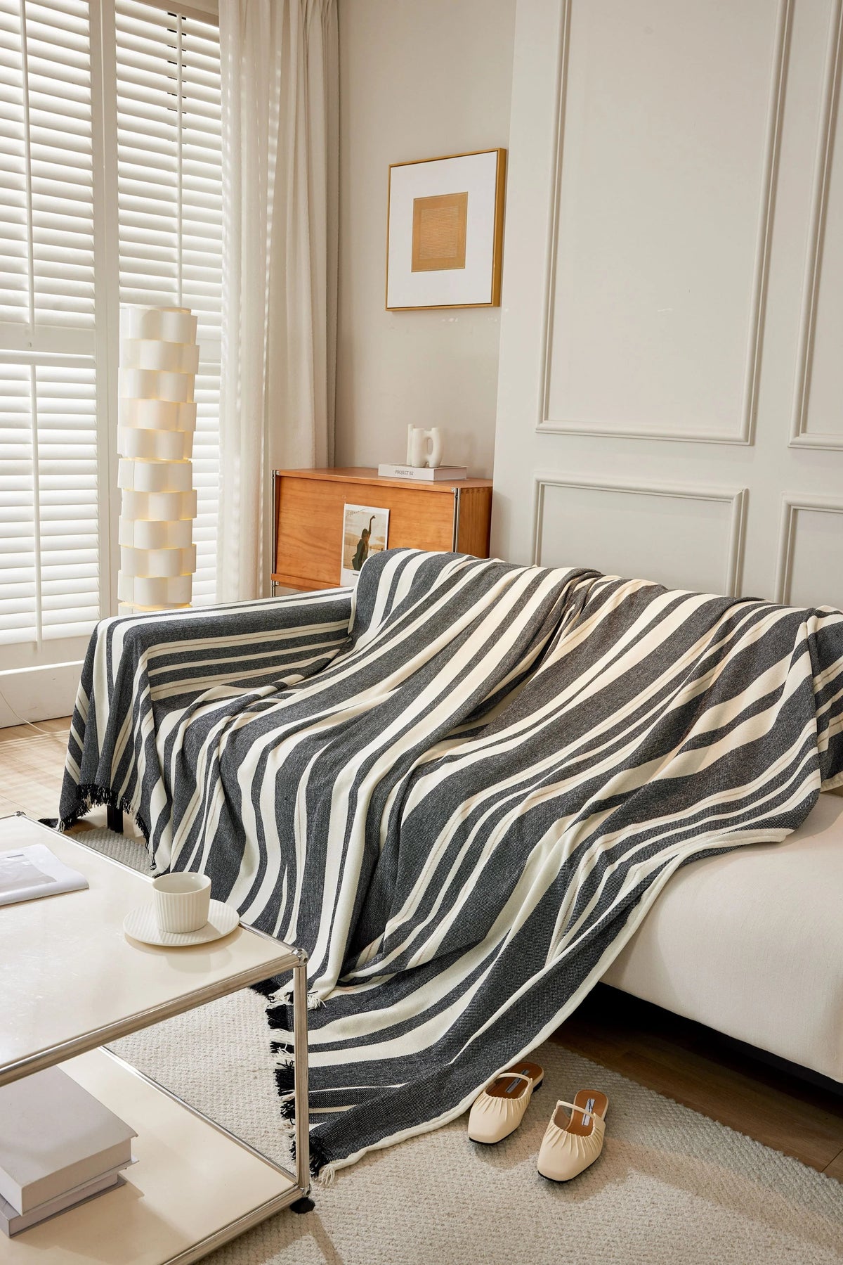 Sofaüberwurf Striniara – Schwarz – Ansicht 4