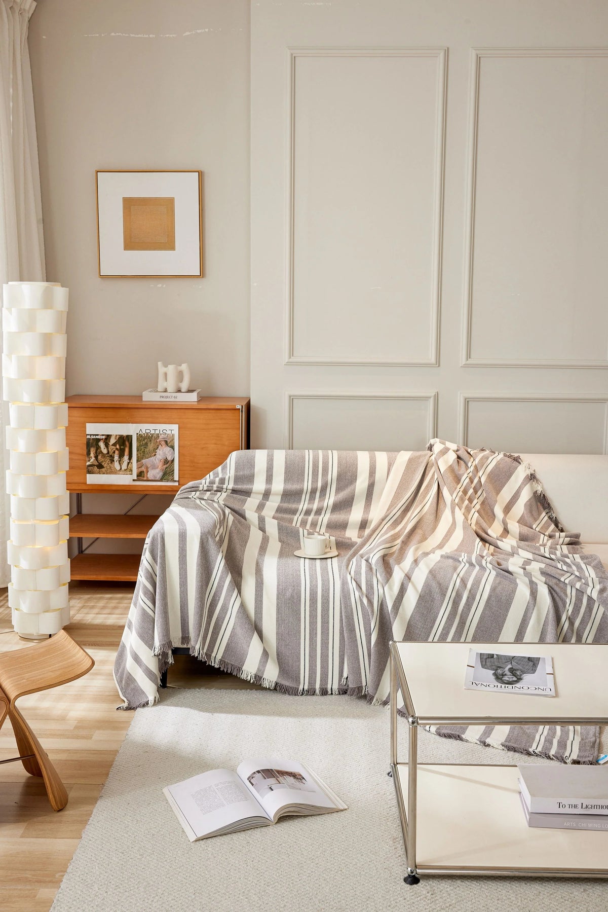 Sofaüberwurf Striniara – Braun – Ansicht 4