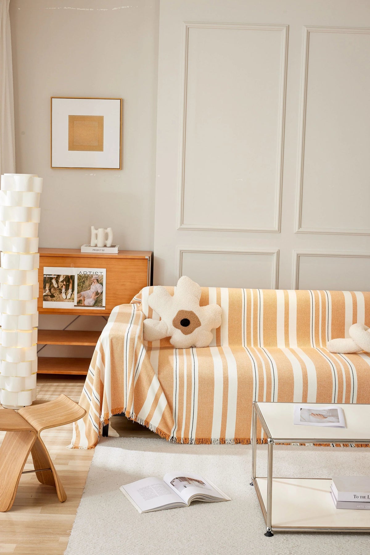 Sofaüberwurf Striniara – Orange – Ansicht 2