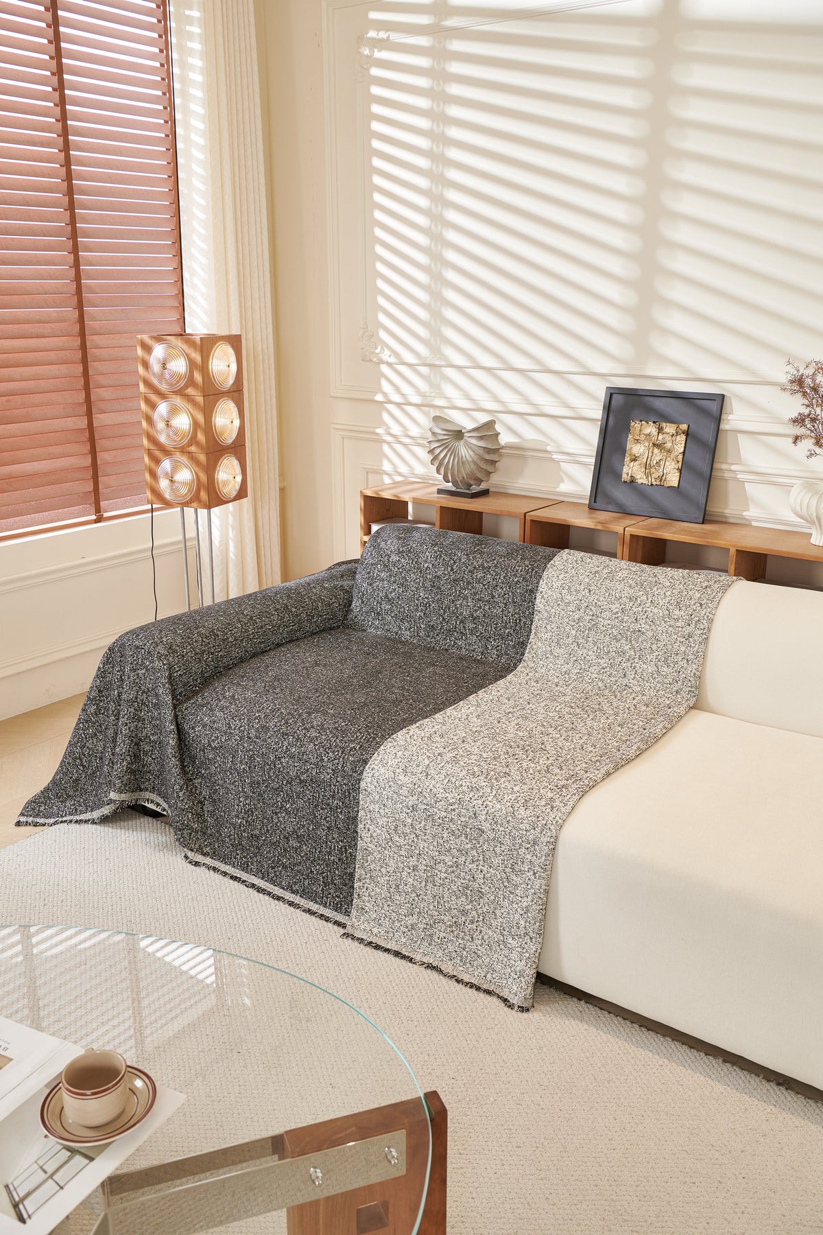 Sofaüberwurf Tressa – Schwarz – Ansicht 4