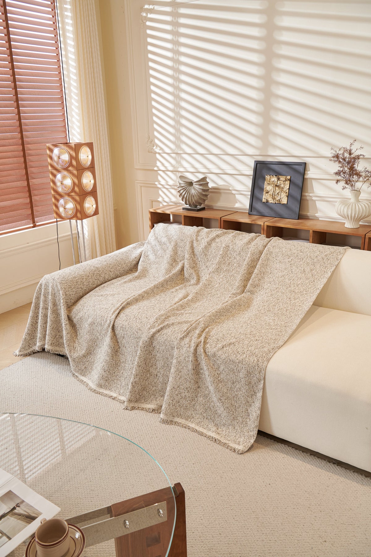 Sofaüberwurf Tressa – Grau – Ansicht 3