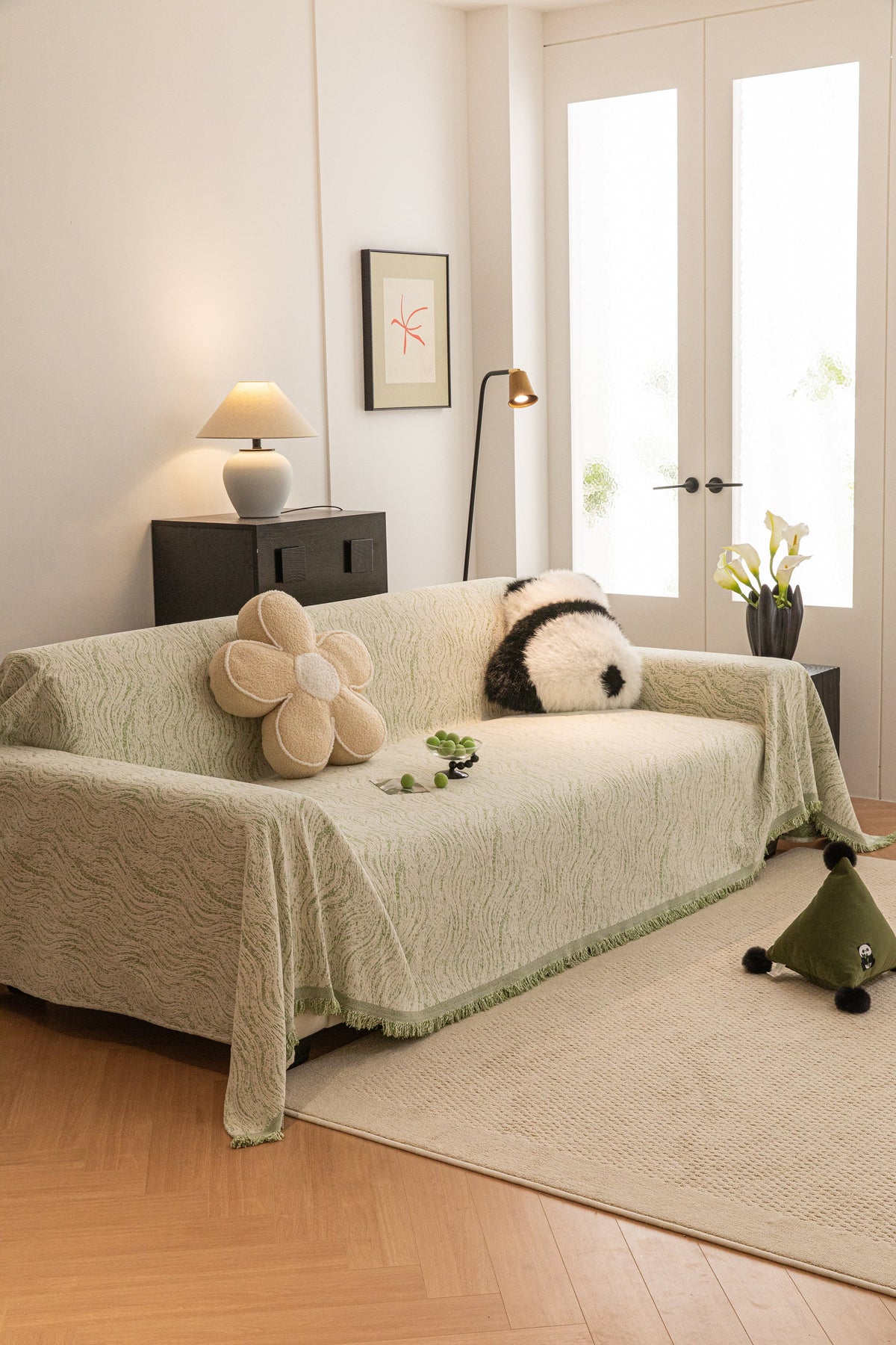 Sofaüberwurf Verano – Grün – Ansicht 2