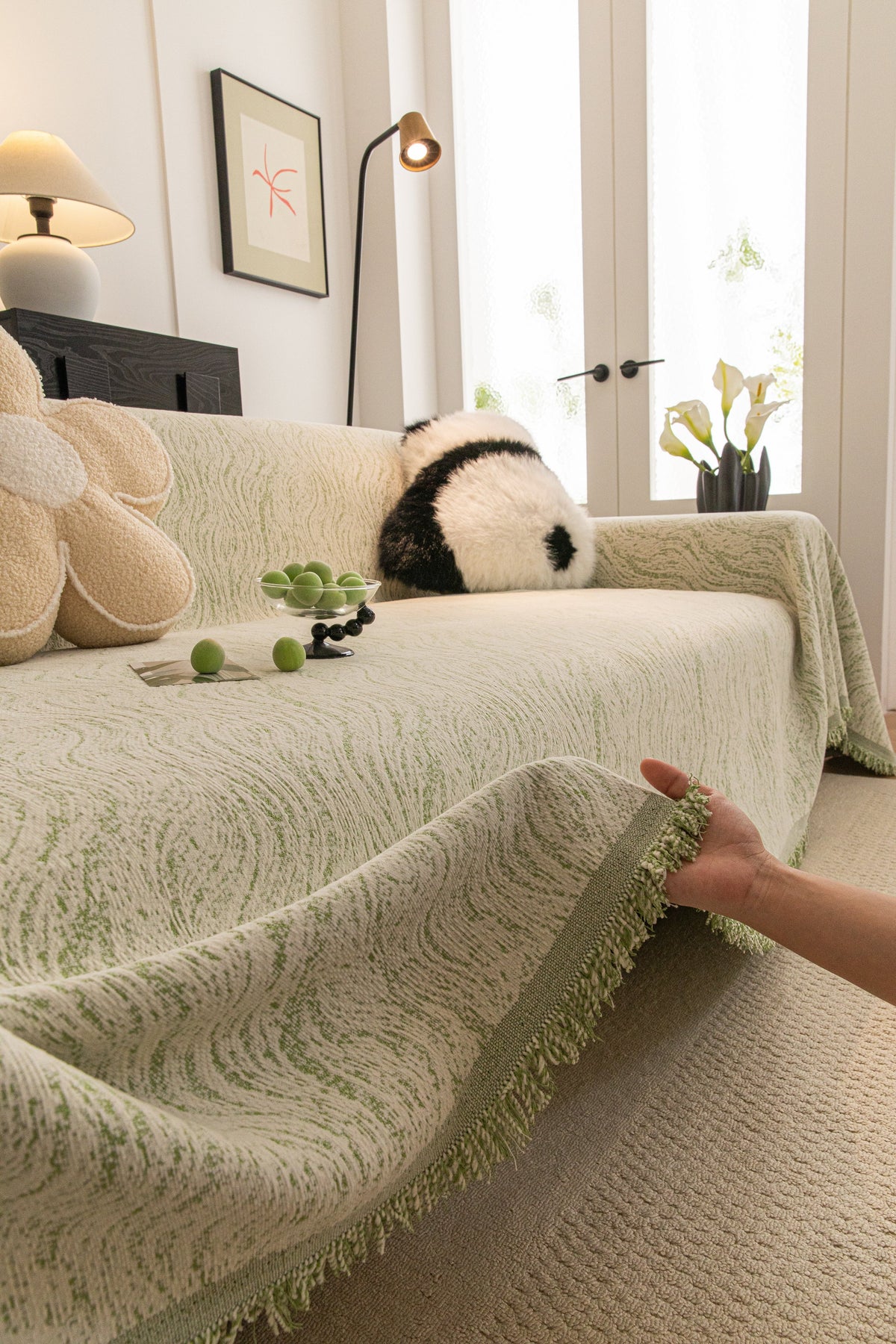 Sofaüberwurf Verano – Grün – Ansicht 4
