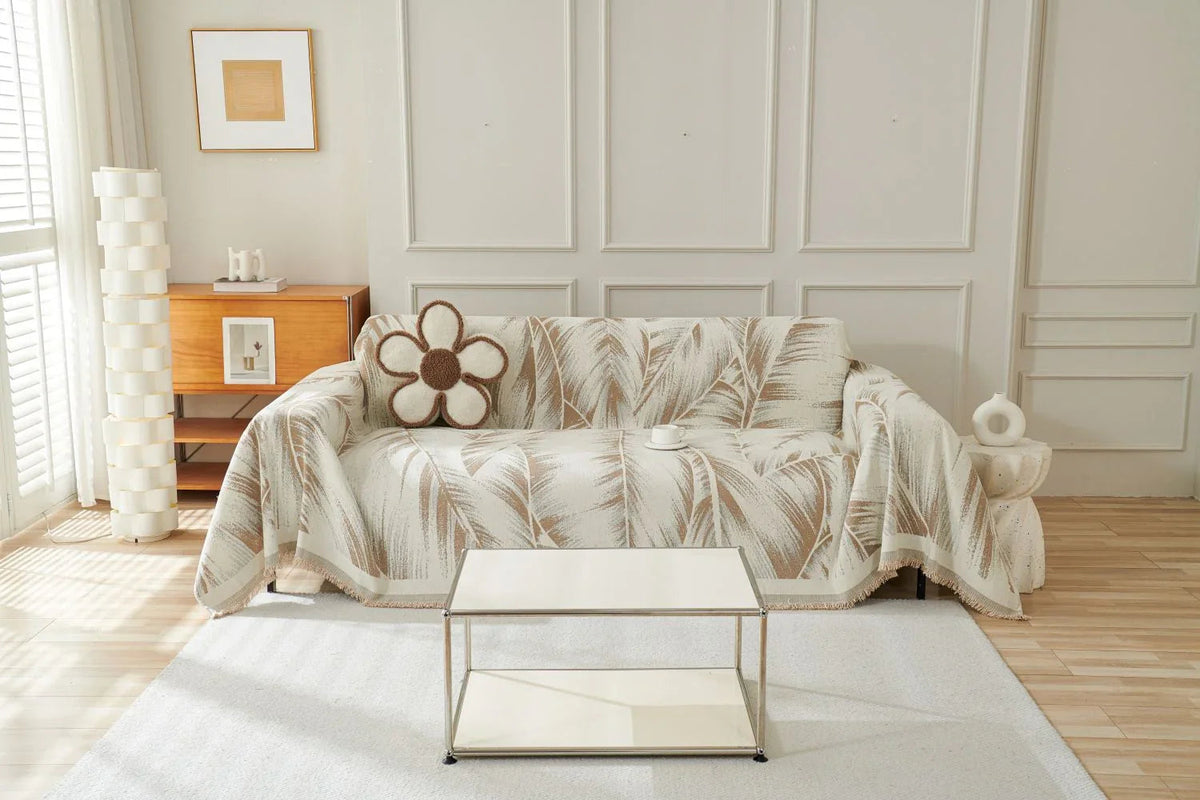 Sofaüberwurf Yeluxe – Beige – Ansicht 2