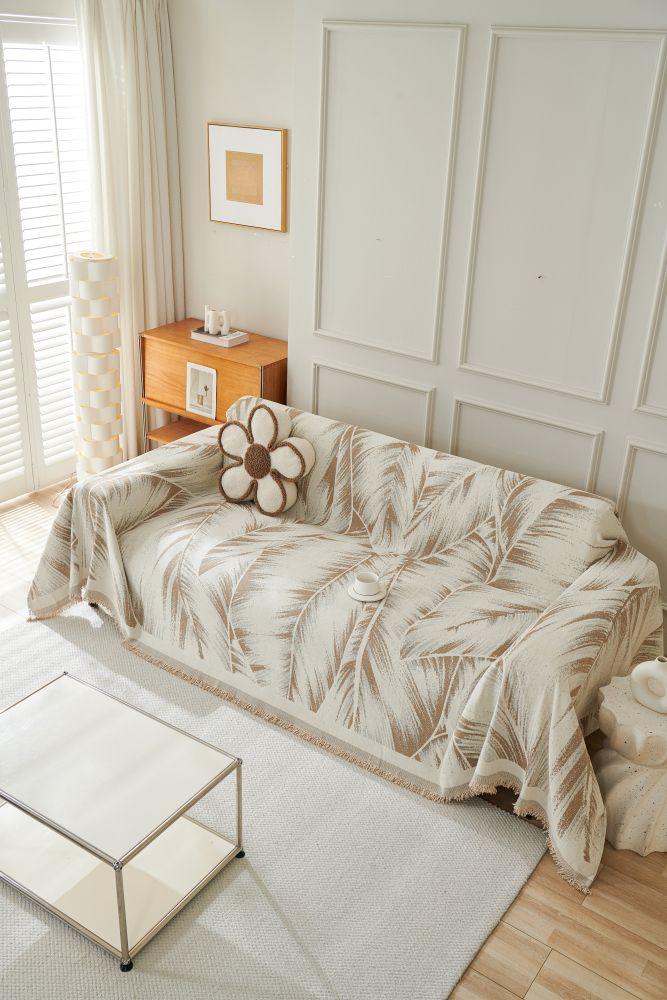 Sofaüberwurf Yeluxe – Beige – Ansicht 3