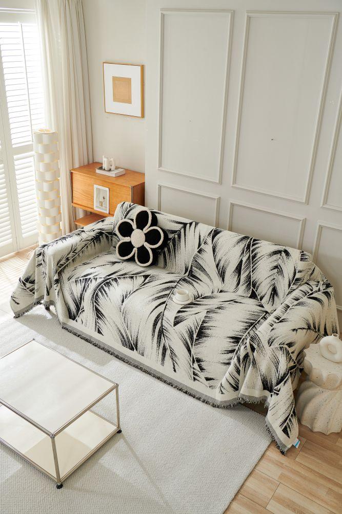 Sofaüberwurf Yeluxe – Schwarz – Ansicht 2