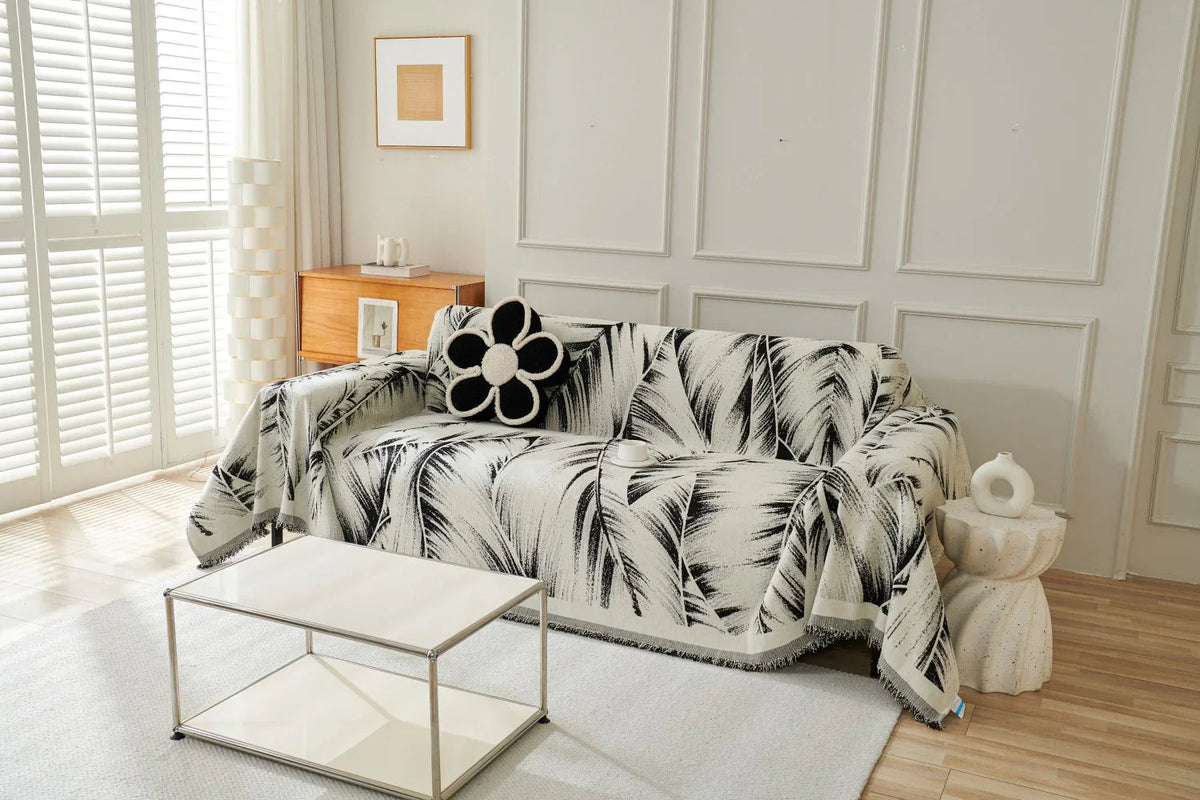 Sofaüberwurf Yeluxe – Schwarz – Ansicht 6