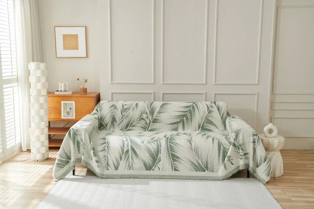 Sofaüberwurf Yeluxe – Salbeigrün – Ansicht 1