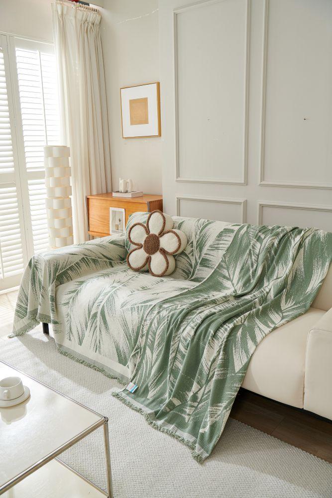 Sofaüberwurf Yeluxe – Salbeigrün – Ansicht 5